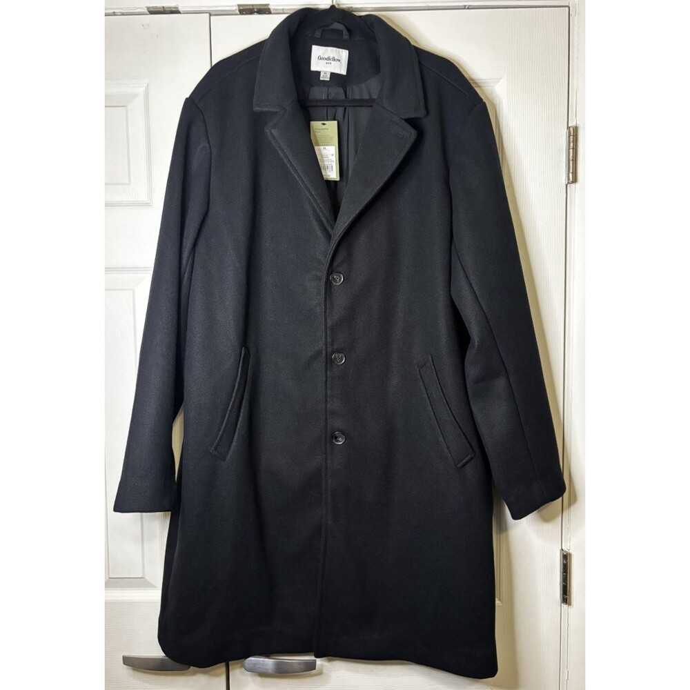 NWT Goodfellow & Co. Wool Overcoat Black Size XL